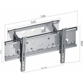 Halterung TV-EVERTON-W3655L Silber