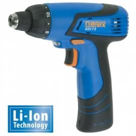 Akku-Bohrschrauber, Akuscrewdriver, NAREX ASV 7 E (Li-Ion) blau