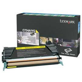 Toner LEXMARK C734 C736 X 734, X 736, X 738 (C734A1YG) gelb