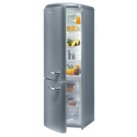 Kombination Kühlschrank mit Gefrierfach GORENJE Retro RK 60359 OAL Silber