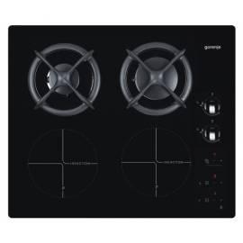 Das kombinierte Kochfeld GORENJE ITG 622 ASC schwarz/Glas