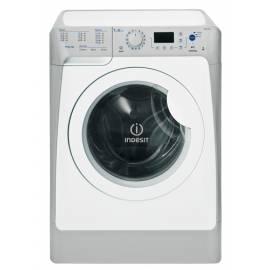 Bedienungshandbuch Waschvollautomat INDESIT PWE 7128 mit silber/weiss