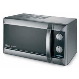 Mikrowelle DELONGHI Super Mario MW 500 CV schwarz/silber Gebrauchsanweisung