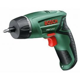 BOSCH Akuscrewdriver Akku-Bohrschrauber PSR 7,2 Wenn schwarz/grün