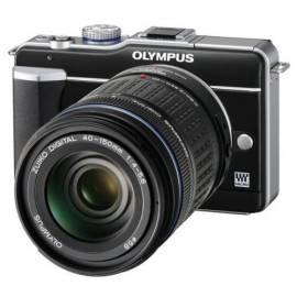 Digitalkamera OLYMPUS PEN E-PL1 + EZ-M1442L + EZ4015-2 CCL + IMF-2 schwarz