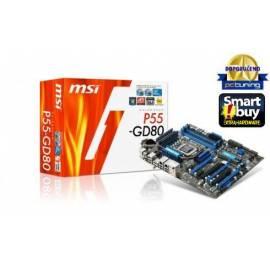 Benutzerhandbuch für Motherboard MSI P55-GD80 (4xDDR3, 2GbLan, e-SATA, 1394, OC Genie)