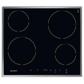 Induktions-Kochstelle INDESIT Giugiaro VIC 641 X schwarz/Edelstahl/Glas