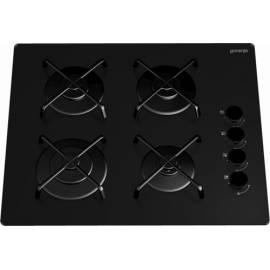 Gasherd GORENJE Pure Premium GC 640 AC schwarz/Glas