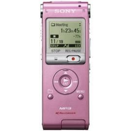 Bedienungshandbuch Voice-Recorder, SONY ICD-UX200 Rosa