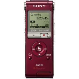 Voice-Recorder, SONY ICD-UX300 Red - Anleitung