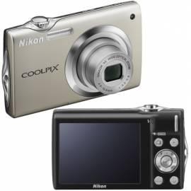 NIKON Coolpix Digitalkamera Silber S3000S