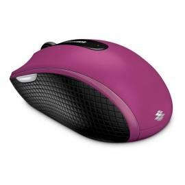 MICROSOFT Wireless 4000 Maus BlueTrack Rosa (D5D-00023) Rosa Bedienungsanleitung