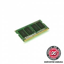 Datasheet Speichermodul KINGSTON 4GB DDR3 Non-ECC CL9 SODIMM (KVR1333D3S9 / 4G)