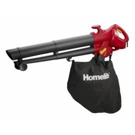 HOMELITE Garten HBV 2500-Staubsauger mit schwarz/rot