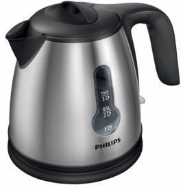 PHILIPS Wasserkocher HD4618 Schwarz/Edelstahl