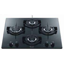 Gasherd TD640SBKIX HOTPOINT-ARISTON schwarz/Glas