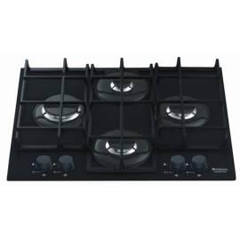 Gasherd TQ640SGRGH HOTPOINT-ARISTON schwarz/Glas