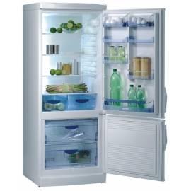 Bedienungshandbuch Kombination Kühlschrank / Gefrierschrank GORENJE, RK 6282 W weiß