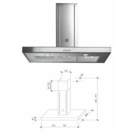 Benutzerhandbuch für Dunstabzugshaube HOOVER-HDM90X (36900027) Edelstahl