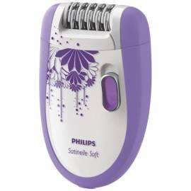 PHILIPS Epilierer HP6609 Satinelle Soft weiß/violett Bedienungsanleitung