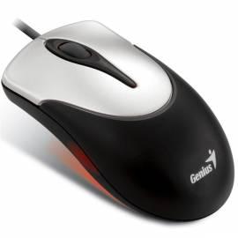 Maus GENIUS MaxFire 100 USB (31010863102), schwarz/silber