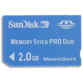 Service Manual Speicherkarte SANDISK MS PRO DUO 2 GB (55227) blau