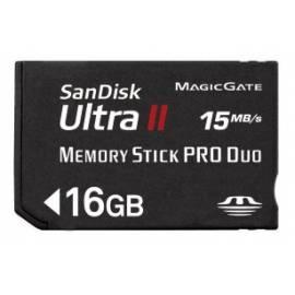 Handbuch für Memory Card SANDISK MS PRO-HG DUO Ultra 16 GB (55632) schwarz