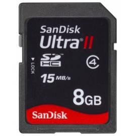 Memory Card SANDISK SDHC Ultra 8 GB (55713) schwarz Bedienungsanleitung
