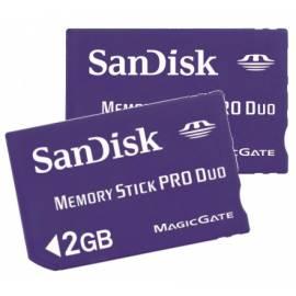 Service Manual Speicherkarte SANDISK MS PRO DUO 2 GB Doppelpack (90733) lila