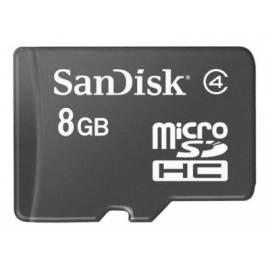 Memory Card SANDISK SDHC 8 GB + Adapter Micro SD (90766) schwarz