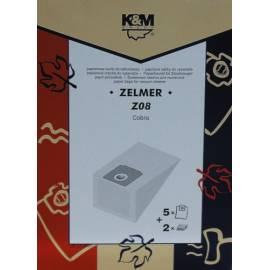 Benutzerhandbuch für Z08 ZELMER-Staubsauger-Beutel für