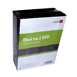 Benutzerhandbuch für Box für CD/DVD COVER DVD Hülle auf IT-Dvouobal, schwarz, 14 mm, 5 Stück (COVERIT7) schwarz