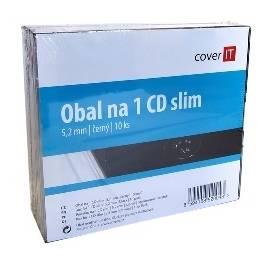 Box für CD/DVD COVER es auf das Cover CD slim, schwarz, 10ST (COVERIT3) schwarz