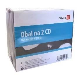 Box Na CD/DVD COVER es Obal Na CD Dvouobal, Jewelbox + Tablett, 10ks (COVERIT2)