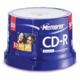 Aufnahme-Medien ist MEMOREX CD-R 700 MB, 52 x, 50-Kuchen (ME0014)