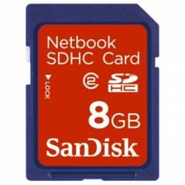 PDF-Handbuch downloadenSpeicherkarte SANDI SDHC 8GB Netbook (94196) blau