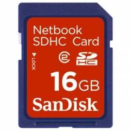 Handbuch für Speicherkarte SANDI SDHC 16GB Netbook blau