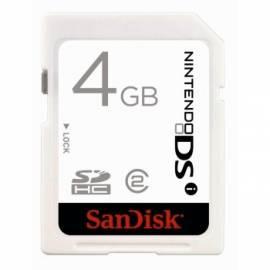 -Memory Card SANDISK SDHC 4 GB Nintendo DSi (94106) white