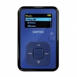 MP3-Player SANDI Sansa Clip + FM 4GB blau