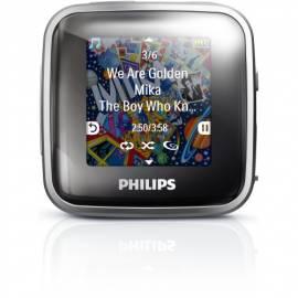 MP3-Player, PHILIPS GoGear Spark SA2SPK02S schwarz/silber Bedienungsanleitung