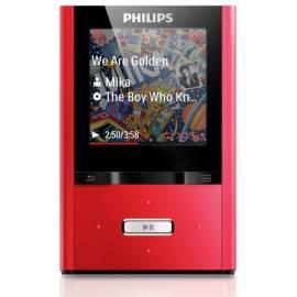 PHILIPS GoGear ViBE MP3-Player SA2VBE04R rot - Anleitung