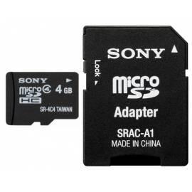 Handbuch für SONY Memory Card SR4A4 schwarz