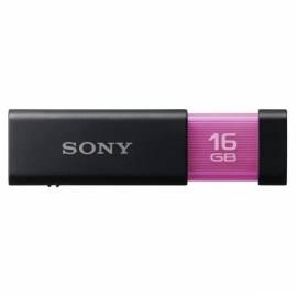 Bedienungsanleitung für SONY USM16GL-USB-Flash-Laufwerk-16 GB USB 2.0 schwarz/rosa
