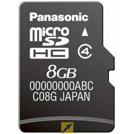 Handbuch für 8 GB MicroSDHC Speicherkarte PANASONIC RP-SM08GCE1K