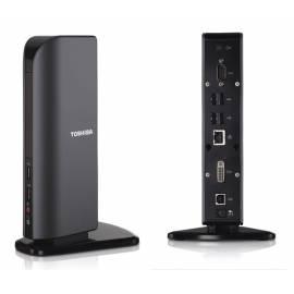 TOSHIBA Dynadock USB-docking-station für DVI/VGA (UXGA) (PA3542E-2PRP) schwarz