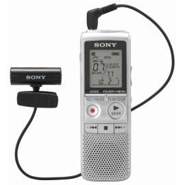 Bedienungsanleitung für Voice-Recorder, SONY ICD-BX800M Silber