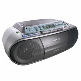 Boombox mit CD-SONY-CFDS03CPSI.CET-silber/blau