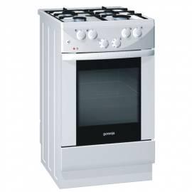 Bedienungshandbuch Eine kombinierte Herd GORENJE bis 475 W-1 weiß