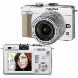 Digitalkamera OLYMPUS PEN E-PL1 + EZ-M1442L Kit, silber/weiss