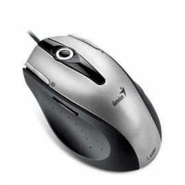 Maus ist GENIUS Ergo T555, USB, Laser, 1600dpi (31010078101) schwarz/grau